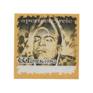 A Perfect Circle 2001 Mer de Noms Concert Tour Working Backstage Pass