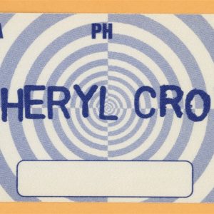 Sheryl Crow 2002 C'mon, C'mon Concert Tour Backstage Pass