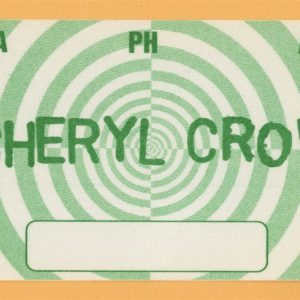 Sheryl Crow 2002 C'mon, C'mon Concert Tour Backstage Pass