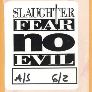 Slaughter 1995 Fear No Evil Concert Tour AFTER SHOW Backstage Pass