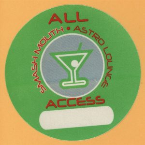 Smash Mouth 1999 Astro Lounge Concert Tour ALL ACCESS Backstage Pass