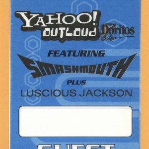 Smash Mouth 2000 Concert Tour GUEST Backstage Pass