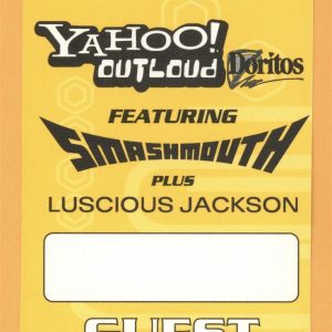 Smash Mouth 2000 Concert Tour GUEST Backstage Pass