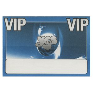 Yes 2001 Magnification Concert Tour VIP Backstage Pass