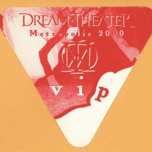 Dream Theater 2000 Metropolis Concert Tour VIP Backstage Pass
