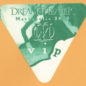 Dream Theater 2000 Metropolis Concert Tour VIP Backstage Pass