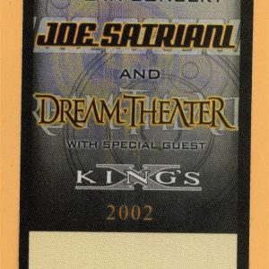 Dream Theater 2002 Joe Satriani Kings X Concert Tour Backstage Pass