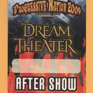 Dream Theater 2009 Progressive Nation Concert Tour AFTER SHOW Backstage Pass