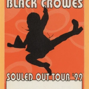 Black Crowes 1999 By Your Side Concert Tour Working Backstage Pass