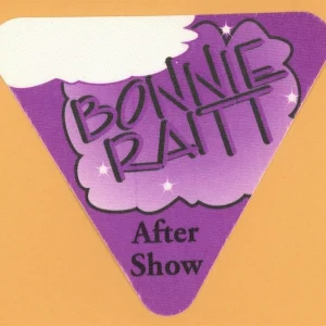 Bonnie Raitt 1995 Longing in Their Hearts Concert Tour AFTER SHOW Backstage Pass