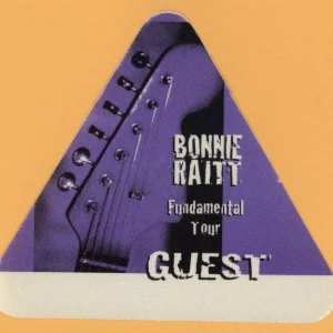 Bonnie Raitt 1998 Fundamental Concert Tour GUEST Backstage Pass