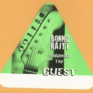 Bonnie Raitt 1998 Fundamental Concert Tour GUEST Backstage Pass