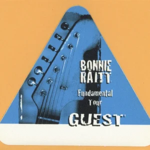Bonnie Raitt 1998 Fundamental Concert Tour GUEST Backstage Pass