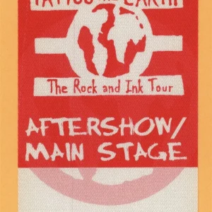 Slayer 2000 Tattoo The Earth Concert Tour After Show Backstage Pass