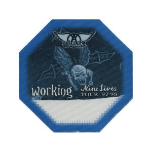 Aerosmith 1997 Nine Lives Concert Tour Working Backstage Pass