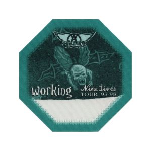 Aerosmith 1997 Nine Lives Concert Tour Working Backstage Pass