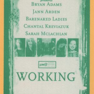 Bryan Adams 2002 Barenaked Ladies Concert Tour Working Backstage Pass