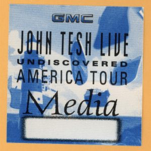 John Tesh 1996 Undiscovered Concert Tour MEDIA Backstage Pass - NBA on NBC