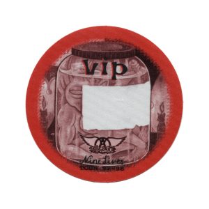 Aerosmith 1997 Nine Lives Concert Tour VIP Backstage Pass