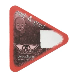 Aerosmith 1997 Nine Lives Concert Tour Meet & Greet Backstage Pass