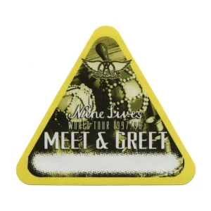 Aerosmith 1997 Nine Lives Concert Tour Meet & Greet Backstage Pass