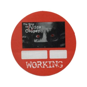 Alice Cooper 2004 The Eyes of Alice Cooper Concert Tour Working Backstage Pass