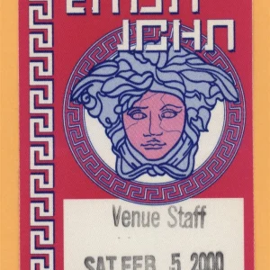 Elton John 2000 The Big Picture Concert Tour Backstage Pass
