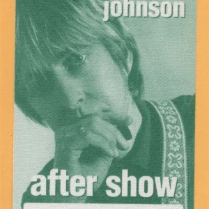 Eric Johnson 1998 Seven Worlds Concert Tour AFTER SHOW Backstage Pass