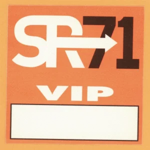 SR71 2000 Now You See Inside Concert Tour VIP Backstage Pass