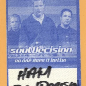 Soul Decision 2000 No One Does It Better Concert Tour Backstage Pass