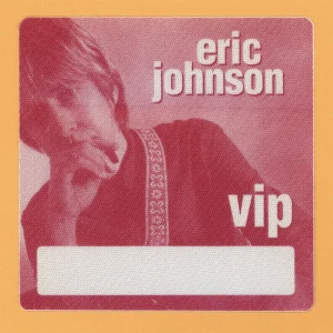 Eric Johnson 1998 Seven Worlds Concert Tour VIP Backstage Pass