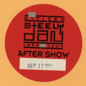 Steely Dan 1994 Citizen Concert Tour After Show Backstage Pass