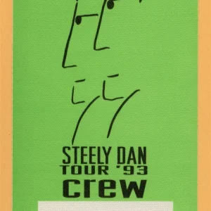 Steely Dan 1993 Concert Tour Crew Backstage Pass