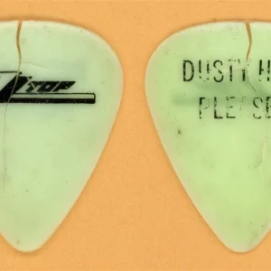 ZZ Top Dusty Hill Vintage Guitar Pick - 1984 Afterburner Tour - Stage Used