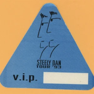 Steely Dan 1993 Concert Tour VIP Backstage Pass