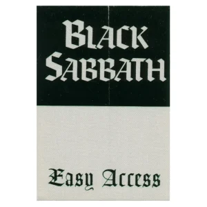 Black Sabbath 1995 Forbidden Concert Tour All Access Backstage Pass - Green Foil