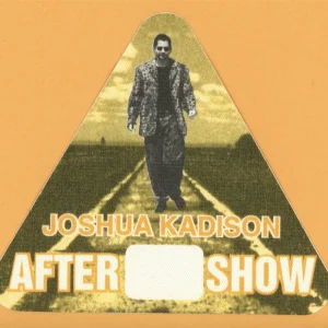 Joshua Kadison 1995 Concert Tour AFTER SHOW Backstage Pass