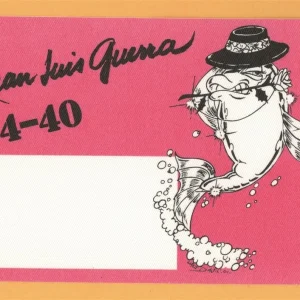 Juan Luis Guerra 1992 Areíto Concert Tour Backstage Pass