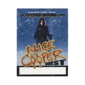 Alice Cooper 2008 Along Came a Spider Concert Tour Guest Backstage Pass