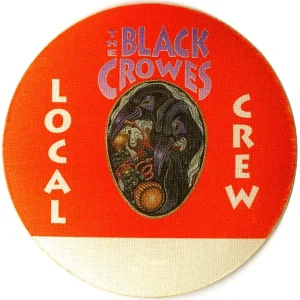 Black Crowes 1993 High as the Moon Concert Tour Local Crew Backstage Pass