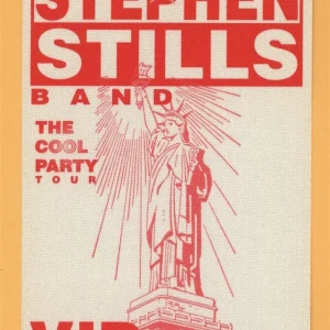 Stephen Stills 1990 Crosby Stills & Nash Concert Tour VIP Backstage Pass