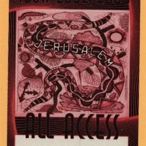 Steve Earle 2002 Jerusalem Concert Tour All Access Backstage Pass