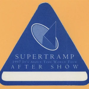 Supertramp 1997 It's About Time Concert Tour After Show Backstage Pass