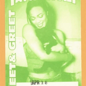 Tatyana Ali 1999 Concert Tour Meet & Greet Backstage Pass