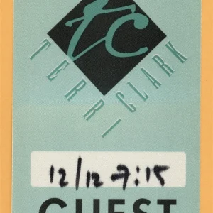 Terri Clark 1998 Concert Tour Guest Backstage Pass