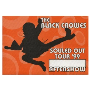 Black Crowes 1999 By Your Side Concert Tour After Show Backstage Pass