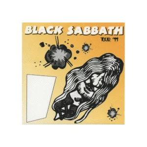 Black Sabbath 1999 Reunion Concert Tour Guest Backstage Pass