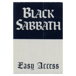 Black Sabbath 1995 Forbidden Concert Tour All Access Backstage Pass - Blue Foil