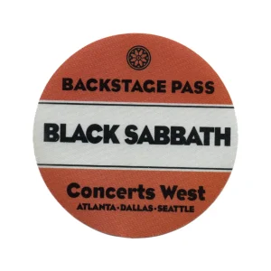 Black Sabbath 2000 Almost Famous Concert Tour Film Prop Backstage Pass