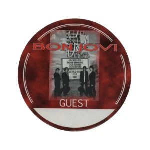Bon Jovi 2001 One Wild Night Concert Tour Guest Backstage Pass